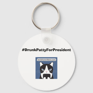 Llavero #DrunkPattyForPresident Keychain básico