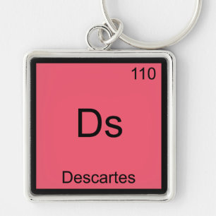 Llavero Ds - Camiseta de símbolo de elemento de química di