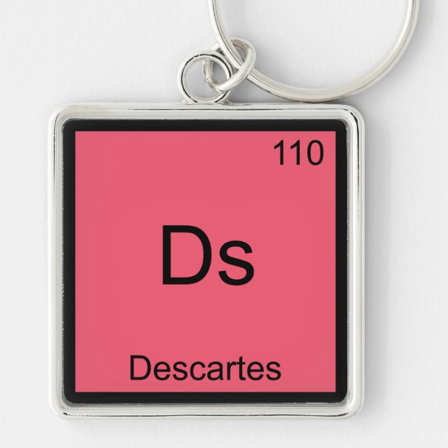 Llavero Ds - Camiseta de símbolo de elemento de química di (Frente)