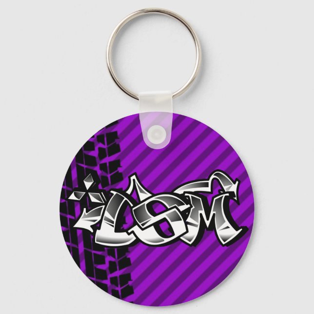 Llavero DSM Eclipse Talon 4g63 Purple Keychain (Anverso)