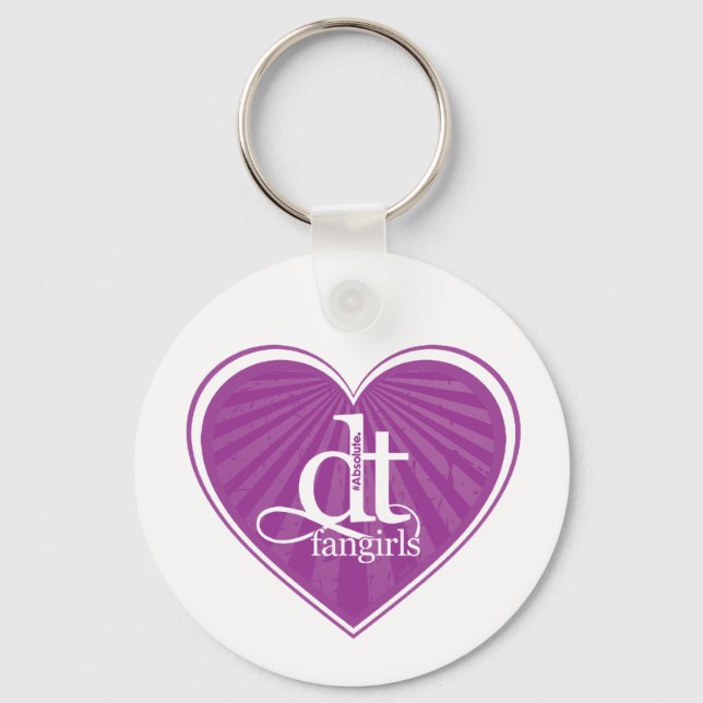 Llavero DT Fangirls (Keychain de Corazón Púrpura) (Anverso)
