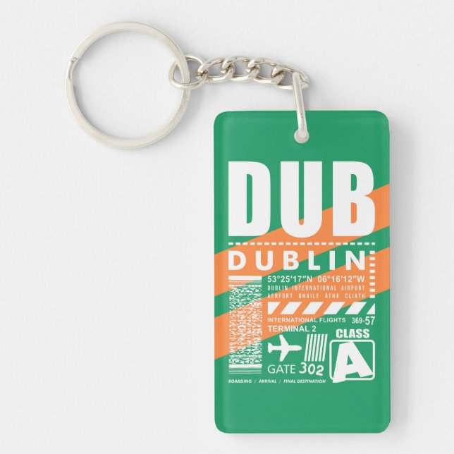 Llavero DUB Aeropuerto de Dublín (Frente)
