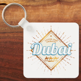 Llavero Dubai Emiratos Árabes Unidos: Vintage Souvenir de