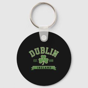 Llavero Dublín Irlanda Hoja de Trébol Est 988 San Pat