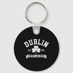 Llavero Dublín Irlanda Hoja de Trébol Irlandés Día de San 