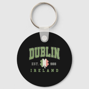 Llavero Dublín Irlanda Universidad Colegio Día de San Patr