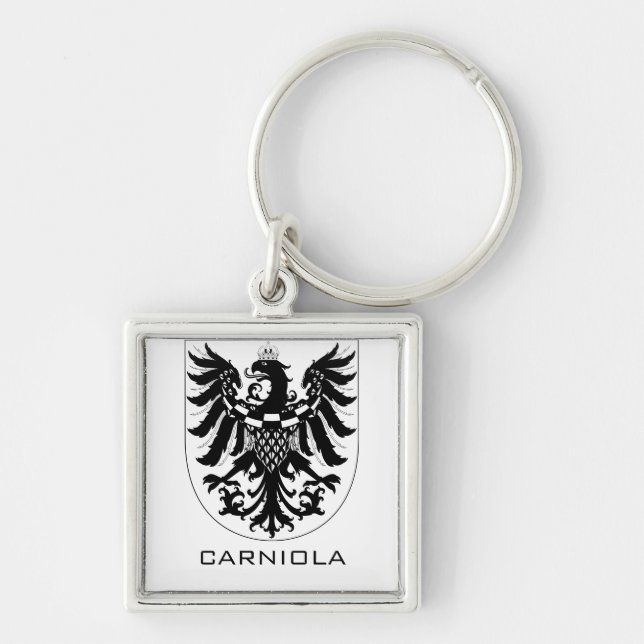Llavero Duchy of Carniola Monochrome Heraldic Art  (Frente)