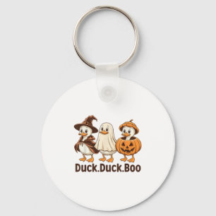Llavero Duck Boo Gracioso Cute Sombrío Halloween Goose Ret