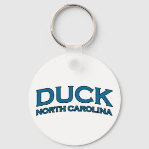 Llavero Duck North Carolina Arch Text Logo