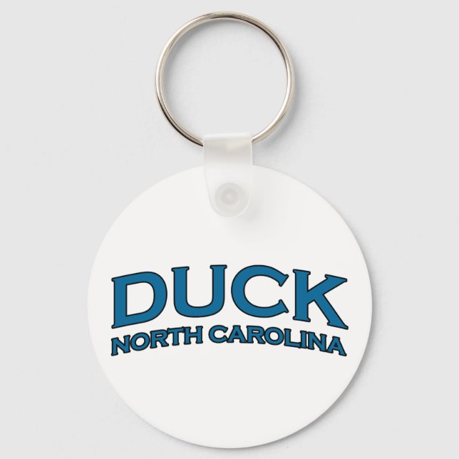 Llavero Duck North Carolina Arch Text Logo (Anverso)