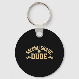 Llavero Dude de segundo grado jugador ropa de fútbol ameri