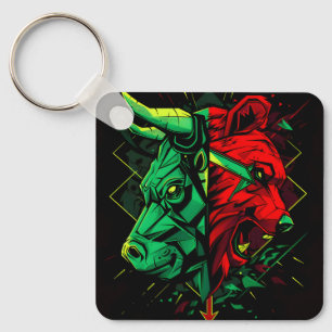 Llavero Duelo de Toro y Oso Fuerzas
