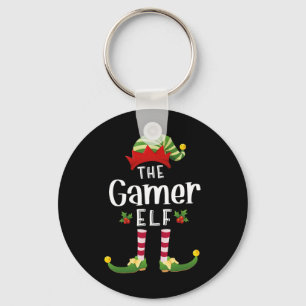 Llavero Duende de Navidad Gamer Pijama a juego de Navidad