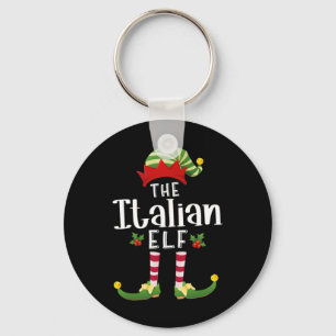 Llavero Duende de Navidad italiano Pijama a juego de Navid