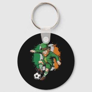 Llavero Duende del Fútbol Día de San Patricio Chicos Niños