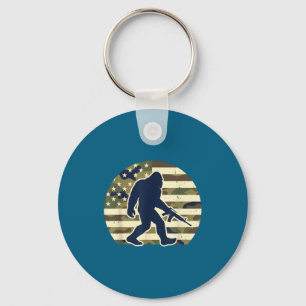 Llavero dueño de arma bigfoot camuflaje bandera estadounid