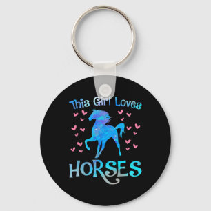Llavero Dueño de caballo a este Chica le encanta el equita
