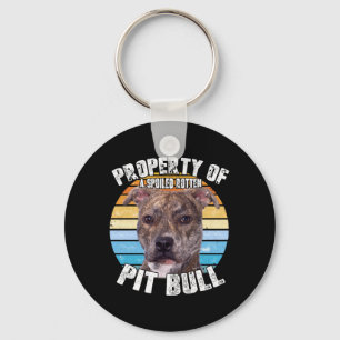 Llavero Dueño de Pitbull Pit Bull Pittie Brindle Amante