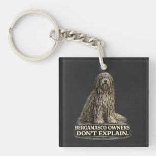 Llavero Dueños de Bergamasco No Explican