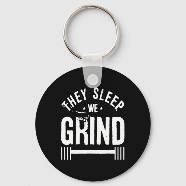 Llavero Duermen Motivación Del Gimnasio (Anverso)