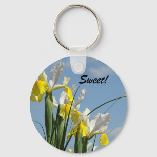 Llavero Dulce! cadena de claves Iris Flowers Blue Sky Spri