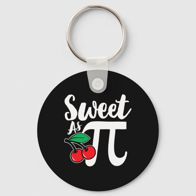 Llavero Dulce como Cherry Pi Nerdy Math Pi Day (Anverso)