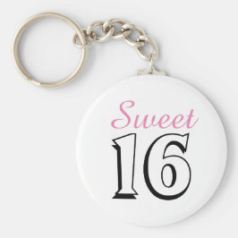 Llavero Dulce Dieciséis Pink 16th Birthday Party Favor