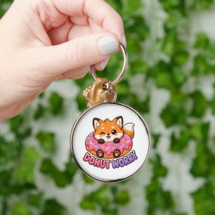 Llavero Dulce Donut de Zorro Kawaii No te Preocupes Chiste