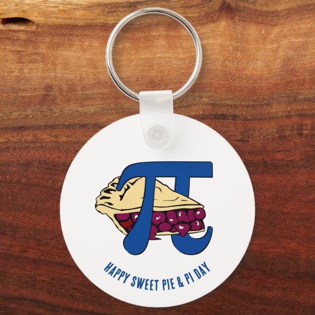 Llavero Dulce dulce dulce cerezo FELIZ DÍA PI (Anverso)