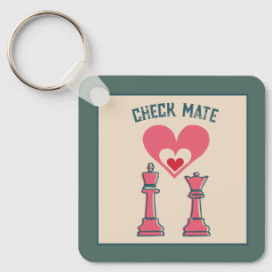 Llavero Dulce dulce Retro Gracioso Jaque mate San Valentín