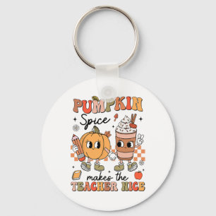 Llavero Dulce Especia de Calabaza Groovy Hace que el Maest