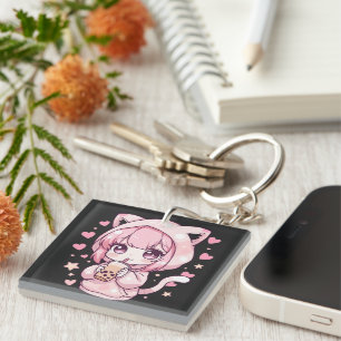Llavero Dulce estado de ánimo Chibi