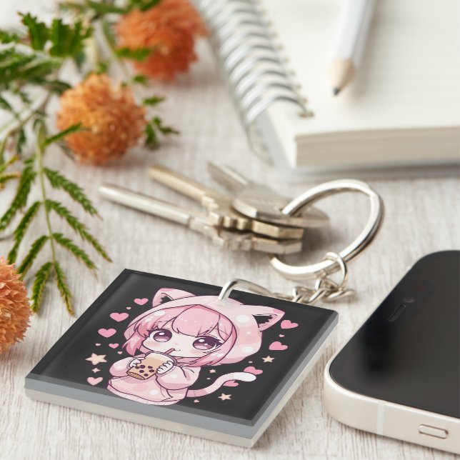 Llavero Dulce estado de ánimo Chibi (Frente Derecha)