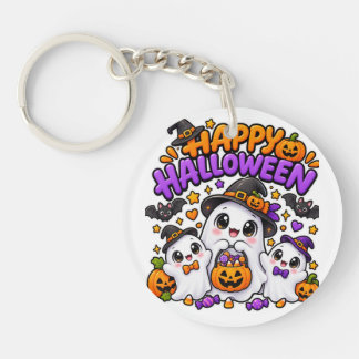 Llavero Dulce familia de fantasmas de Halloween
