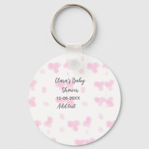 Llavero Dulce flor rosa agua moderna baby shower
