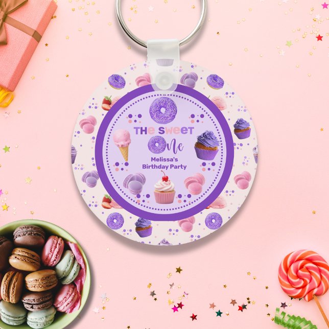 Llavero Dulce morado rosado dulce Chica (Subido por el creador)