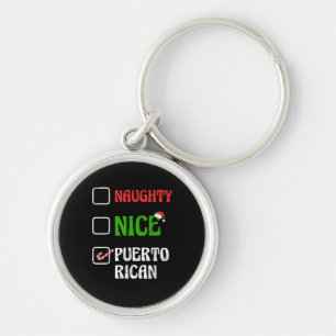 Llavero Dulce Puerto Rico Santa Navideño Malo Bueno
