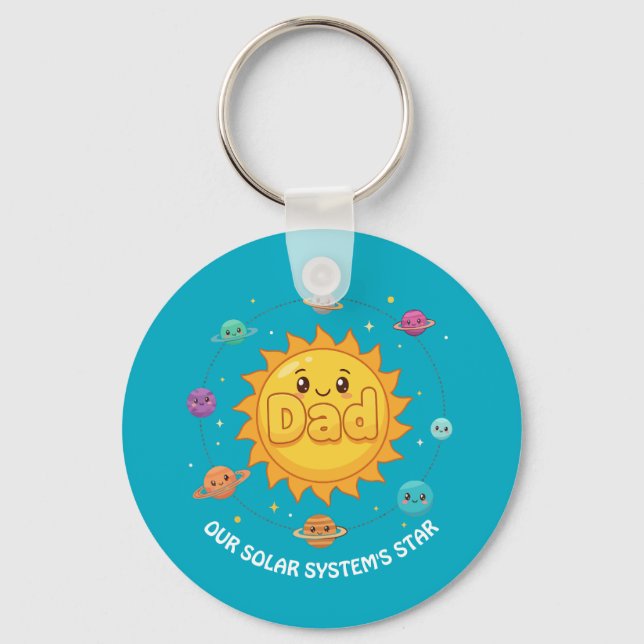 Llavero Dulce Sistema Solar Estelar Espacio Dibujos Animad (Anverso)