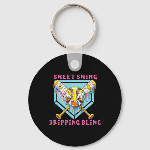 Llavero Dulce Swing Goteo Bling Softll Goteo de Helado S