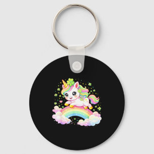 Llavero Dulce unicornio trébol día de San Patricio leprico