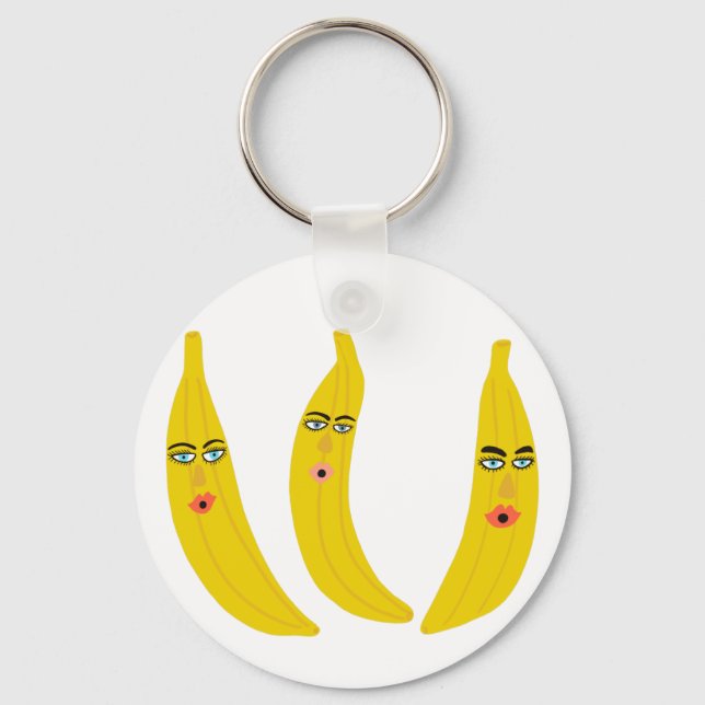Llavero Dulce y caprichosa banana Trio Fruity Fun (Anverso)