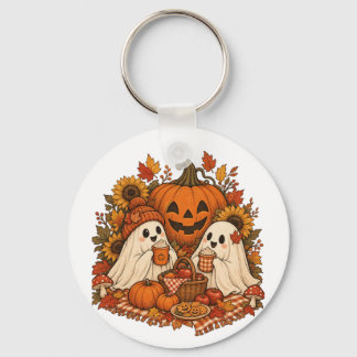 Llavero Dulces Fantasmas de Halloween Calabaza Otoño Pícni