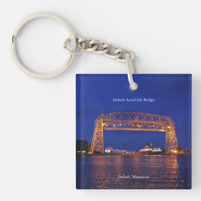 Llavero Duluth Aerial Lift Bridge y John G. Munson (Frente)