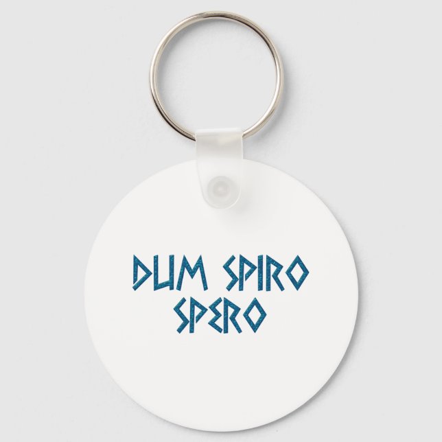 Llavero dum spiro spero latín latin (Anverso)