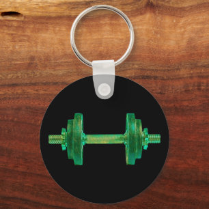Llavero Dumbbell Retro Bodybuilder Gym Fitness O Entrenado