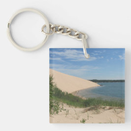 Llavero Dunas de arena plateada en el lago