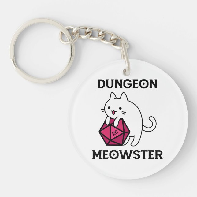 Llavero Dungeon Meowster Cat Funny (Frente)