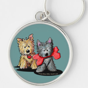 Llavero Dúo de Terrier de mojón