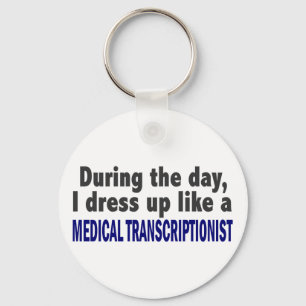 Llavero Durante El Día Vestido A Transcripcionista Médico