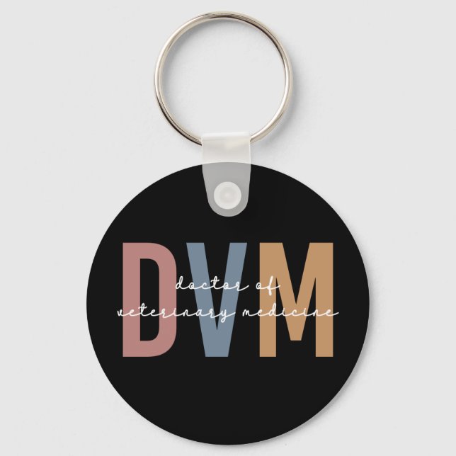 Llavero DVM Médica de Regalos de Medicina Veterinaria (Anverso)